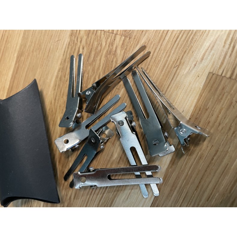 10 stk. metal clips